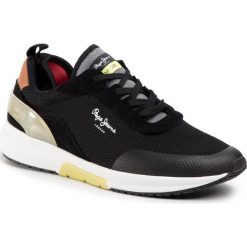 Sneakersy PEPE JEANS - N°22 M PMS30593 Black 999. Czarne sneakersy męskie Pepe Jeans, na co dzień, bez wzorów, z jeansu, eleganckie, bez zapięcia. W wyprzedaży za 289,00 zł.