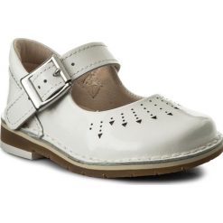 Creepersy damskie: Półbuty CLARKS - Yarn Jump 261337666 White Patent
