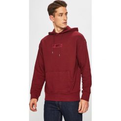 Levi's - Bluza. Brązowe bluzy męskie s, z aplikacjami, z bawełny, z kapturem. W wyprzedaży za 139,90 zł.