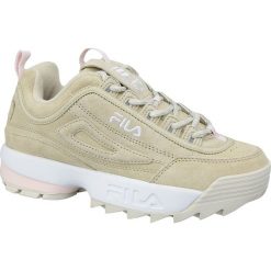 Fila Disruptor S Low Wmn 1010605-00J. Brązowe buty sportowe damskie Fila, bez wzorów, ze skóry, sportowe. W wyprzedaży za 449,99 zł.