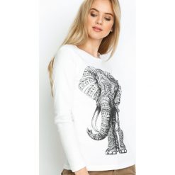 Bluzki damskie: Kremowa Bluzka Jumbo