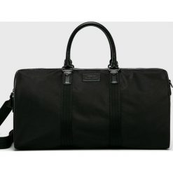 Polo Ralph Lauren - Torba. Czarne torby męskie skórzane Polo Ralph Lauren, w paski, z poliesteru, na ramię, małe. W wyprzedaży za 849,90 zł.