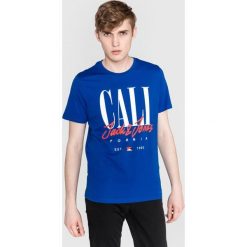 Jack & Jones Art Sign Koszulka Niebieski. Niebieskie t-shirty męskie Jack & Jones, xl, z nadrukiem, z bawełny, bez kołnierzyka, krótkie. Za 57,95 zł.