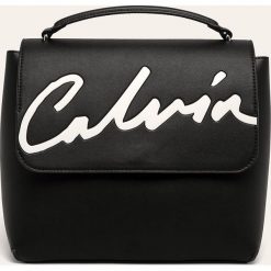 Calvin Klein Jeans - Plecak. Czarne plecaki damskie Calvin Klein Jeans, z nadrukiem, z jeansu. Za 649,90 zł.