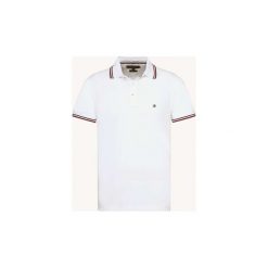 Koszulki polo z krótkim rękawem Tommy Hilfiger MW0MW09734 SLIM POLO. Białe koszulki męskie TOMMY HILFIGER, xl, bez wzorów, z krótkim rękawem. Za 263,05 zł.