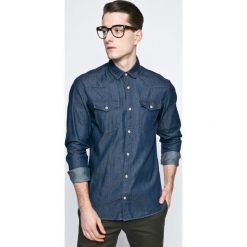Produkt by Jack & Jones - Koszula. Szare koszule męskie jeansowe PRODUKT by Jack & Jones, l, z klasycznym kołnierzykiem, z długim rękawem. W wyprzedaży za 79,90 zł.