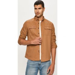 Brave Soul - Koszula. Pomarańczowe koszule męskie Brave Soul, s, bez wzorów, z bawełny, casualowe, button down, z długim rękawem. Za 89,90 zł.