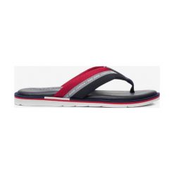 Pepe Jeans Barrel Reflective Japonki Czarny Czerwony. Czerwone klapki męskie Pepe Jeans, w paski, z jeansu. Za 197,95 zł.