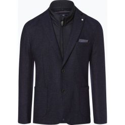 Nils Sundström - Marynarka męska, niebieski. Niebieskie marynarki męskie slim fit Nils Sundström, z wełny. Za 449,95 zł.