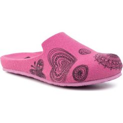 Kapcie SCHOLL - Laye F27275 1048 360 Pink/Rose/Rose. Różowe klapki damskie Scholl, z materiału. W wyprzedaży za 129,00 zł.