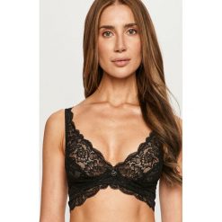 Emporio Armani - Biustonosz. Czarne biustonosze Emporio Armani, z haftami, z elastanu. Za 259,90 zł.