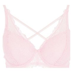 Biustonosz braletka Guess O92C11 PZ016. Różowe biustonosze Guess, z aplikacjami, z elastanu. W wyprzedaży za 119,00 zł.