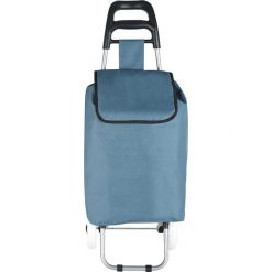 Shopper bag damskie: Torba „Clichy” w kolorze ciemnoszarym na zakupy – 35 x 95 x 28 cm