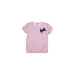 Koszulka dziewczęca w kropki, Z KOKARDKĄ t-shirt. Różowe t-shirty dziewczęce TXM, w kropki, z kokardą. Za 7,99 zł.