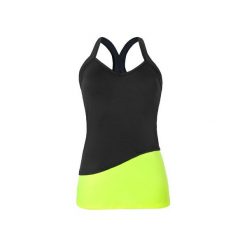 TUNIKA GYM LIME. Żółte tuniki damskie Feelj!, na imprezę, m, z nadrukiem, ze skóry, sportowe, bez kołnierzyka, bez rękawów. Za 139,00 zł.