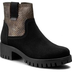 Buty zimowe damskie: Botki NESSI – 870/N Czarny 19/Złoto 82