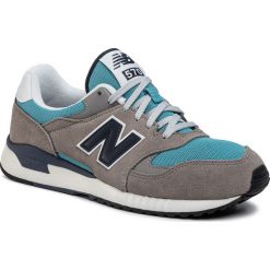 Sneakersy NEW BALANCE - ML570BND Szary. Szare sneakersy męskie New Balance, bez zapięcia. W wyprzedaży za 239,00 zł.