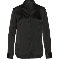 Tunika bluzkowa Premium bonprix czarny. Czarne tuniki damskie bonprix, bez wzorów, ze stójką, bez rękawów. Za 129,99 zł.