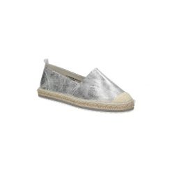 Espadryle damskie: Espadryle Marco Tozzi Espadryle srebrne wsuwane 2-24204-28