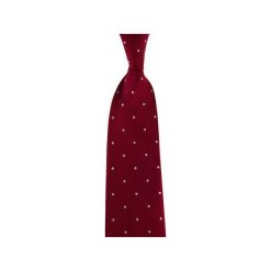 Krawat bordowy kropki. Czerwone krawaty męskie Guns&tuxedos, w kropki. Za 179,99 zł.