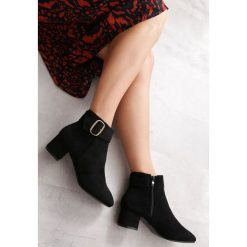 Czarne Botki Granite City. Czarne botki damskie Born2be, eleganckie, za kostkę, na niskim obcasie, na obcasie, na zamek. Za 159,99 zł.