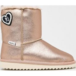 Pepe Jeans - Śniegowce dziecięce Angel. Fioletowe śniegowce dziewczęce Pepe Jeans, bez zapięcia. W wyprzedaży za 169,90 zł.