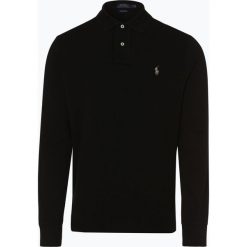 Polo Ralph Lauren - Męska koszulka polo – Custom Slim Fit, czarny. Czarne koszulki męskie Polo Ralph Lauren, m, bez wzorów, klasyczne, z długim rękawem. Za 299,95 zł.