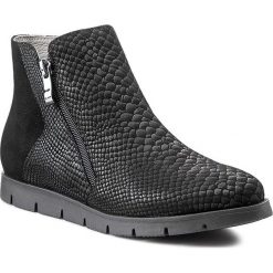 Botki NESSI - 679/N Czarny An/Czarny 19. Czarne buty zimowe damskie Nessi, ze skóry, eleganckie, na zamek. W wyprzedaży za 219,00 zł.