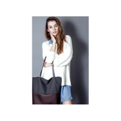 Torba duo grafit brąz. Pomarańczowe torebki klasyczne damskie marki drops, bez wzorów, z bawełny, klasyczne, bez dodatków. Za 135,00 zł.