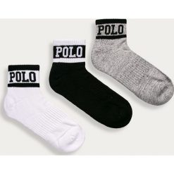 Polo Ralph Lauren - Skarpetki (3-pack). Skarpetki męskie Polo Ralph Lauren, z nadrukiem, z elastanu. W wyprzedaży za 59,90 zł.
