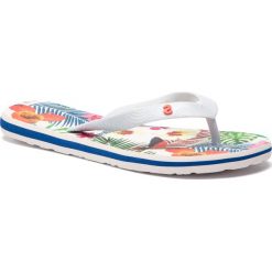 Japonki DESIGUAL - Shoes Flip Flop Tropical 19SSHF17 1000 Biały. Białe klapki damskie Desigual, bez wzorów, z tworzywa sztucznego, bez obcasa. Za 99,90 zł.