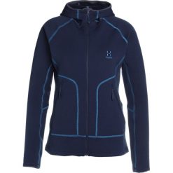 Haglöfs HERON HOOD Kurtka z polaru tarn blue/blue fox. Niebieskie kurtki sportowe damskie marki Haglöfs, s, z elastanu. W wyprzedaży za 356,30 zł.