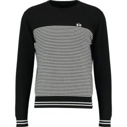 Kardigany męskie: La Martina MAN CREW NECK Sweter bicol optwhite/black