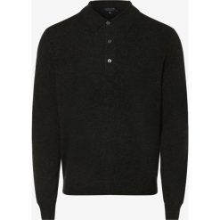 Andrew James - Sweter męski z czystego kaszmiru, szary. Szare swetry męskie Andrew James, m, bez wzorów, z kaszmiru, sportowe, polo, bez kaptura. Za 599,95 zł.