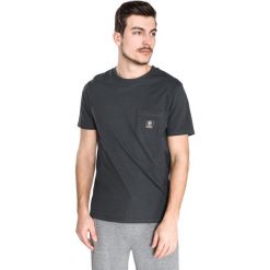 Franklin & Marshall Koszulka Czarny Szary. Szare koszulki męskie Franklin Marshall, m, bez wzorów, z bawełny, bez kołnierzyka, z krótkim rękawem, krótkie. Za 171,95 zł.