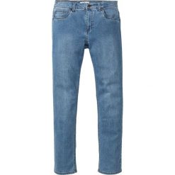 Dżinsy "soft-stretch" Slim Fit Straight bonprix niebieski "bleached”. Niebieskie jeansy męskie bonprix, m, bez wzorów, z jeansu. Za 99,99 zł.