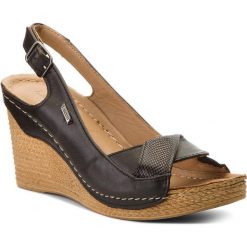 Sandały LASOCKI - RST-4781-07 Czarny. Czarne klapki damskie Lasocki, bez wzorów, ze skóry, bez obcasa, na obcasie. Za 129,99 zł.