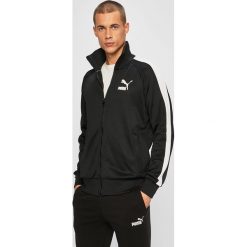 Puma - Bluza. Czarne bluzy męskie Puma, s, bez wzorów, z elastanu, z kapturem, bez rękawów, bez kaptura. Za 299,90 zł.