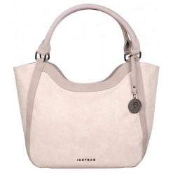 Justbag Torebka Damska Różowa. Różowe torebki klasyczne damskie marki Justbag, bez wzorów, bez dodatków. W wyprzedaży za 187,00 zł.
