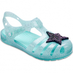Sandały "Isabella" w kolorze turkusowym. Niebieskie sandały dziewczęce Crocs. W wyprzedaży za 78,95 zł.