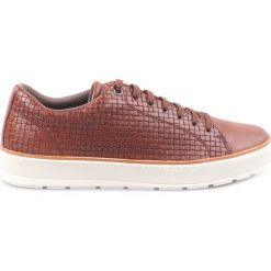 Geox Ariam Trampki Brązowy. Pomarańczowe trampki męskie Geox, bez wzorów, ze skóry, bez zapięcia. Za 426,95 zł.