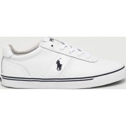 Polo Ralph Lauren - Buty. Białe buty sportowe męskie marki Polo Ralph Lauren, ze skóry, na sznurówki. W wyprzedaży za 339,90 zł.