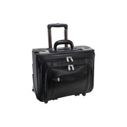 Walizka MCKLEIN 84665 Sheridan 17 cali Czarny. Czarne torby męskie skórzane Mcklein, w paski, z neoprenu, eleganckie. Za 1747,99 zł.