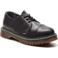 Glany STEEL - 101/AL/B Black. Czarne półbuty damskie Steel, ze skóry, klasyczne, bez obcasa, bez zapięcia. W wyprzedaży za 169,00 zł.