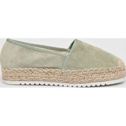 Answear - Espadryle Marquiiz. Zielone espadryle damskie ANSWEAR, bez wzorów, z materiału, bez obcasa, na obcasie. W wyprzedaży za 79,90 zł.