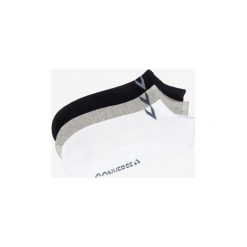Converse 3-pack Skarpetki Czarny Biały Szary. Szare skarpetki damskie Converse, bez wzorów, z elastanu. Za 42,95 zł.