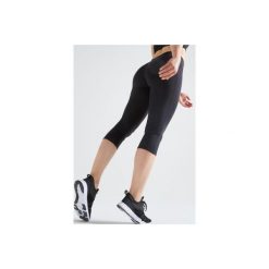Rybaczki fitness kardio damskie 100 czarne. Czarne rybaczki damskie DOMYOS, s, bez wzorów, z elastanu. Za 34,99 zł.