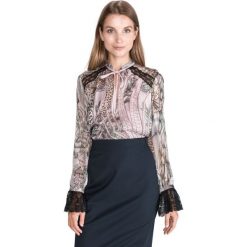 Just Cavalli Bluzka Beżowy. Brązowe bluzki damskie Just Cavalli, m, bez wzorów, z jedwabiu, bez kołnierzyka, bez rękawów. Za 1606,95 zł.