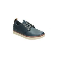 Półbuty Skechers 65877-NVY. Niebieskie półbuty męskie Skechers, bez wzorów, bez zapięcia. Za 285,29 zł.