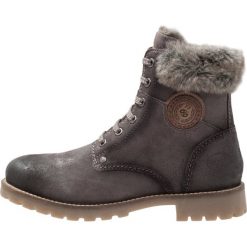 Buty zimowe damskie: Dockers by Gerli Botki sznurowane grau